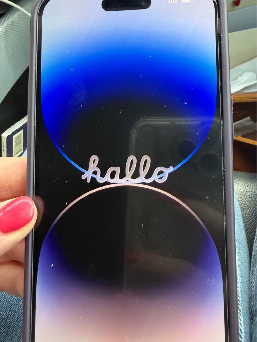 Apple iPhone with Purple Case 256gb Zagg Glass screen Protector on. Unlocked